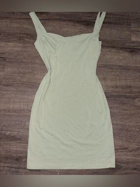 Heart Hips Green Sheath Mini Dress Sweetheart Neckline Sleeveless